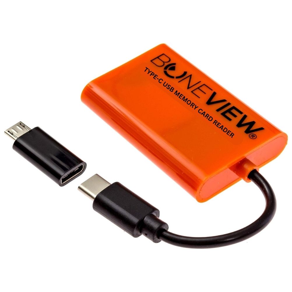 BoneView USB Type-C Card Reader - Compatible with all Androids + iPhon
