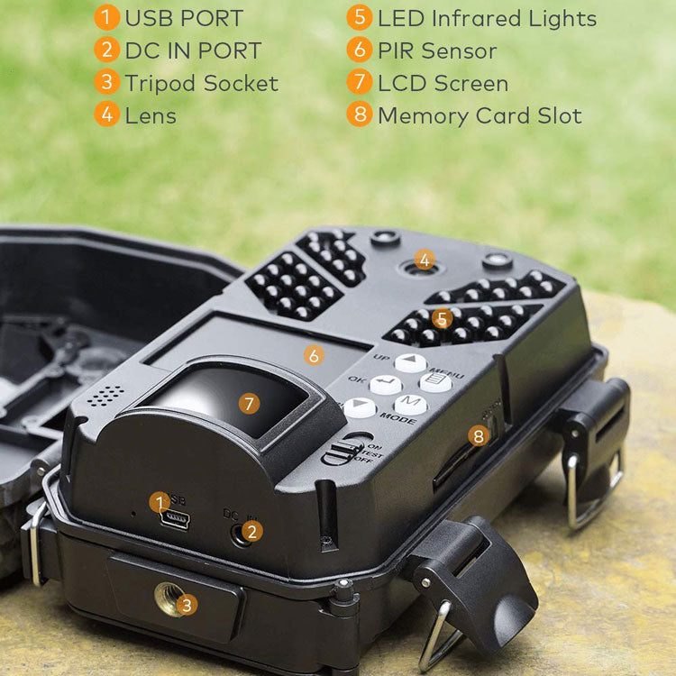 2.7K Wifi Trail Camera | 30 MP High Resolution Photo and Video | Wireless Bluetooth
