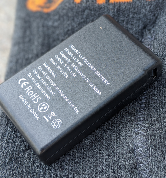 One Smart 3400mAh Spare Battery for BoneView HotSocks