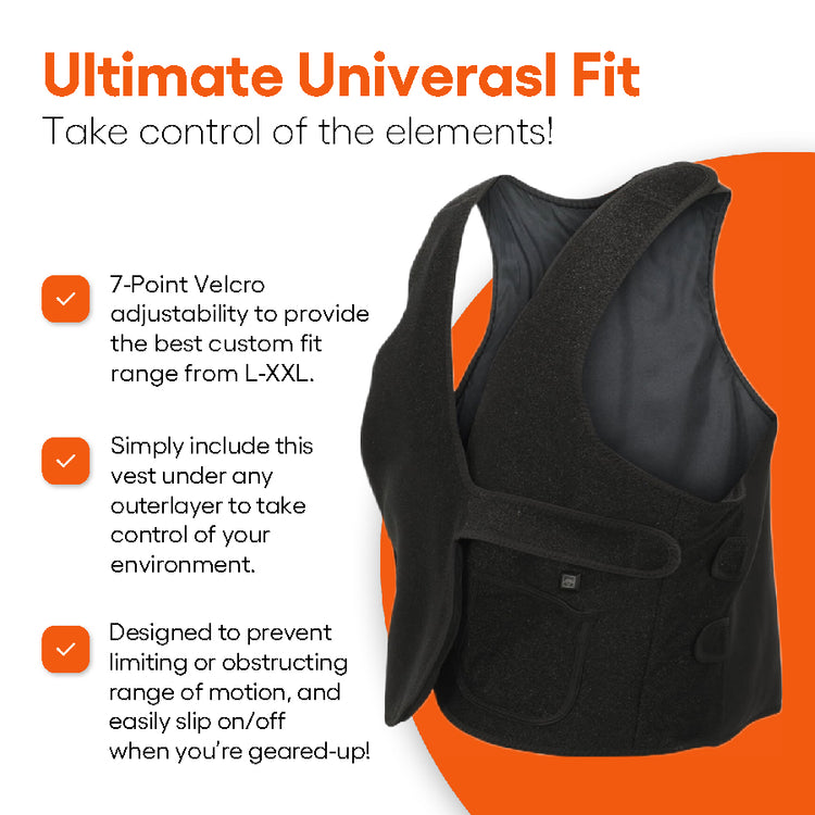 HotVest USB Battery Pack Powered Heated Vest by BoneView