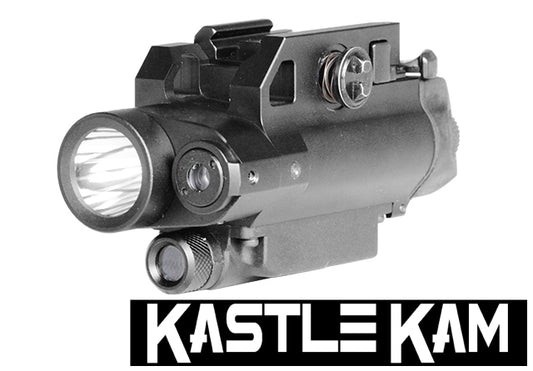 KastleKam Tactical HD Video Camera + Laser Sight + Light - Picatinny Rail Mounted