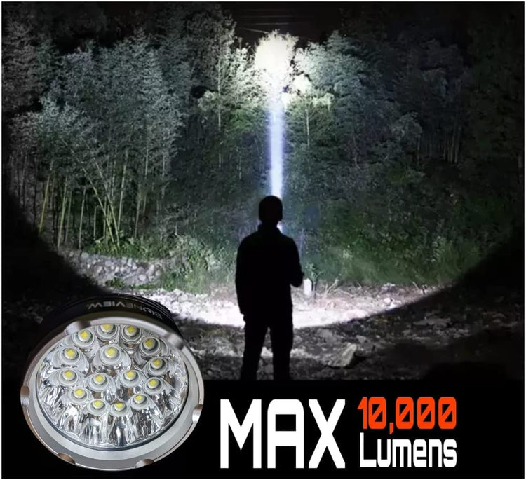 boneview portable spotlight 10,000 lumens max brightness for hunting