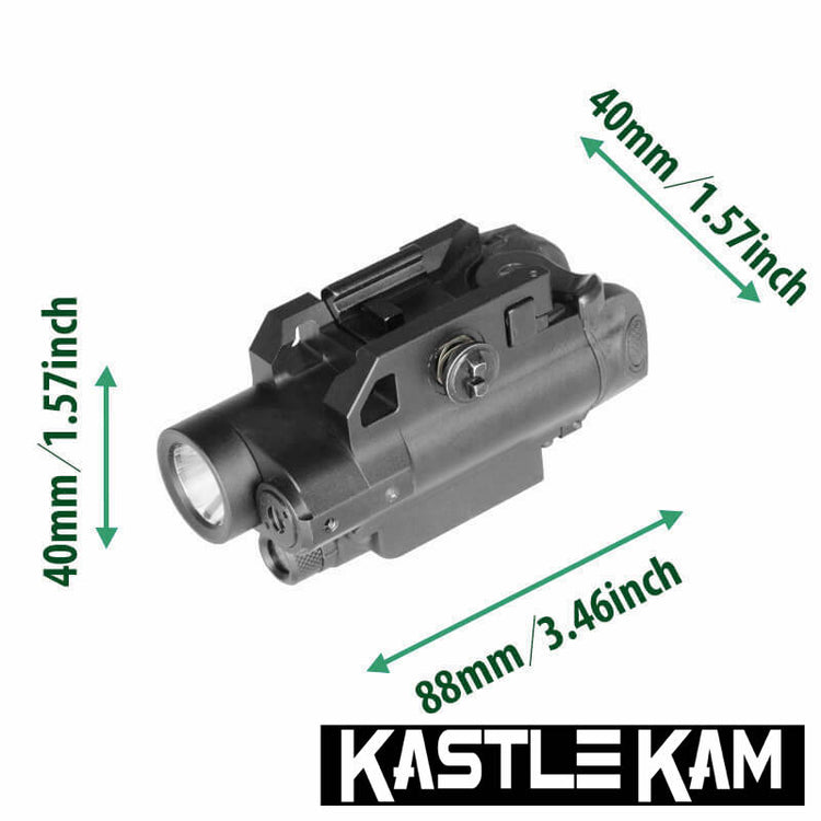 KastleKam Tactical HD Video Camera + Laser Sight + Light - Picatinny Rail Mounted
