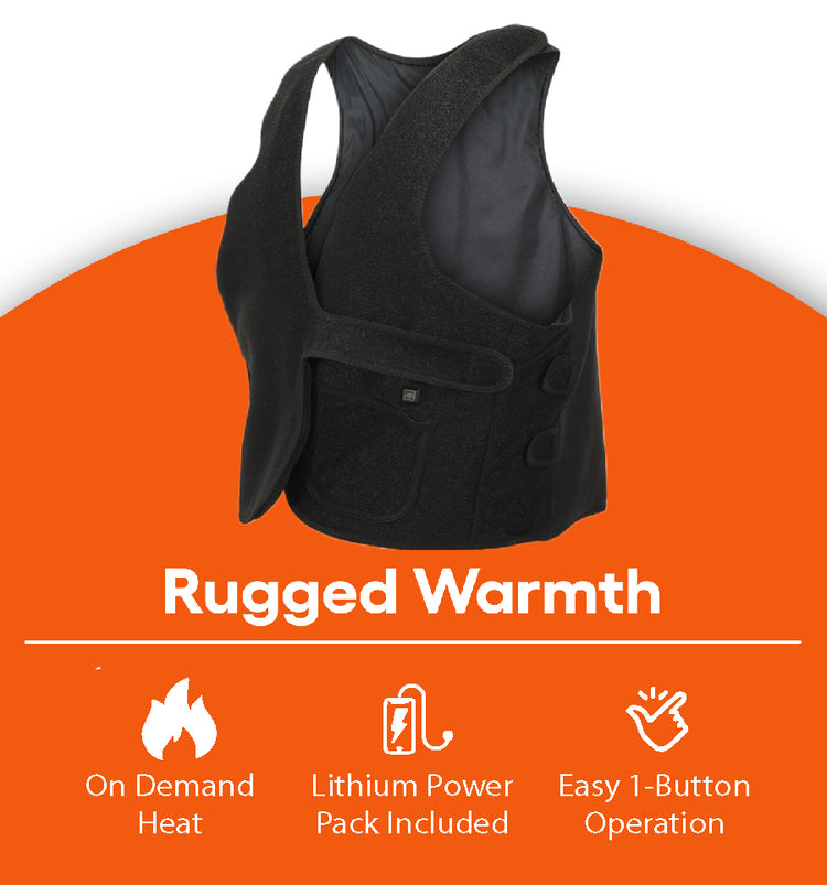HotVest USB Battery Pack Powered Heated Vest by BoneView