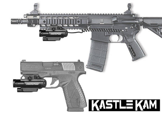 KastleKam Tactical HD Video Camera + Laser Sight + Light - Picatinny Rail Mounted